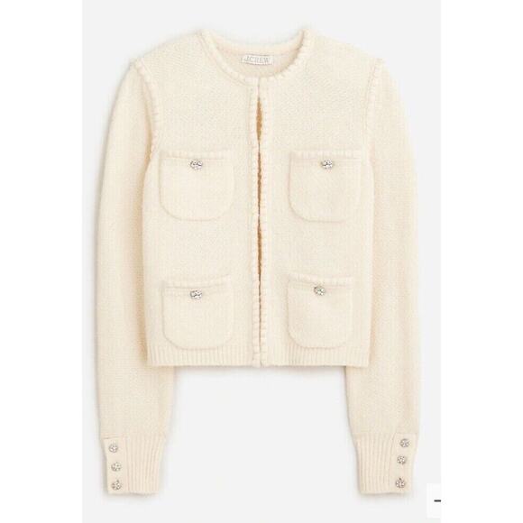 J. Crew Sweaters - J. Crew Odette sweater lady jacket with jewel buttons size large